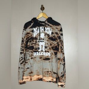 Death Row Records Tie Dye Hoodie Venley Graphic Sweatshirt Size Large